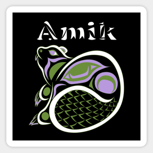 Amik (Beaver) genderqueer Pride Magnet